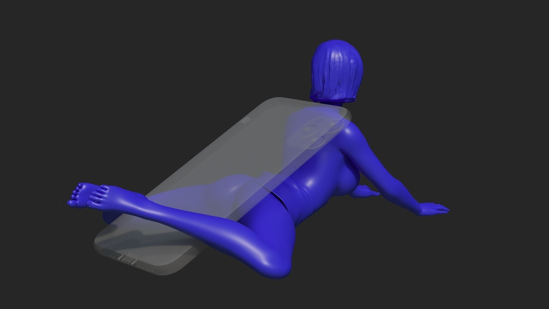Sexy phone holder 2 3D print model_1