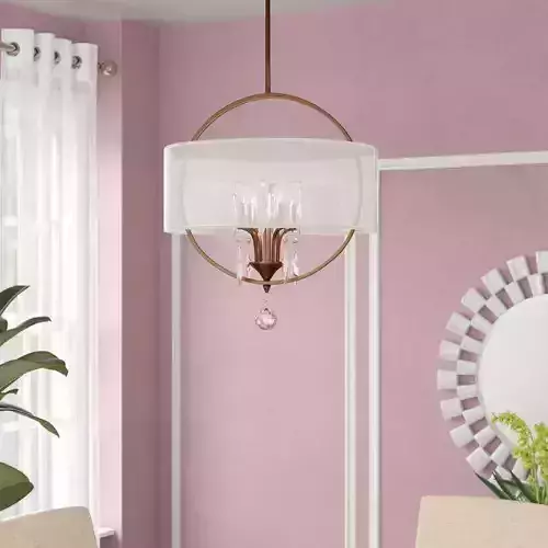 Chapital Light Single Drum Pendant 3D model