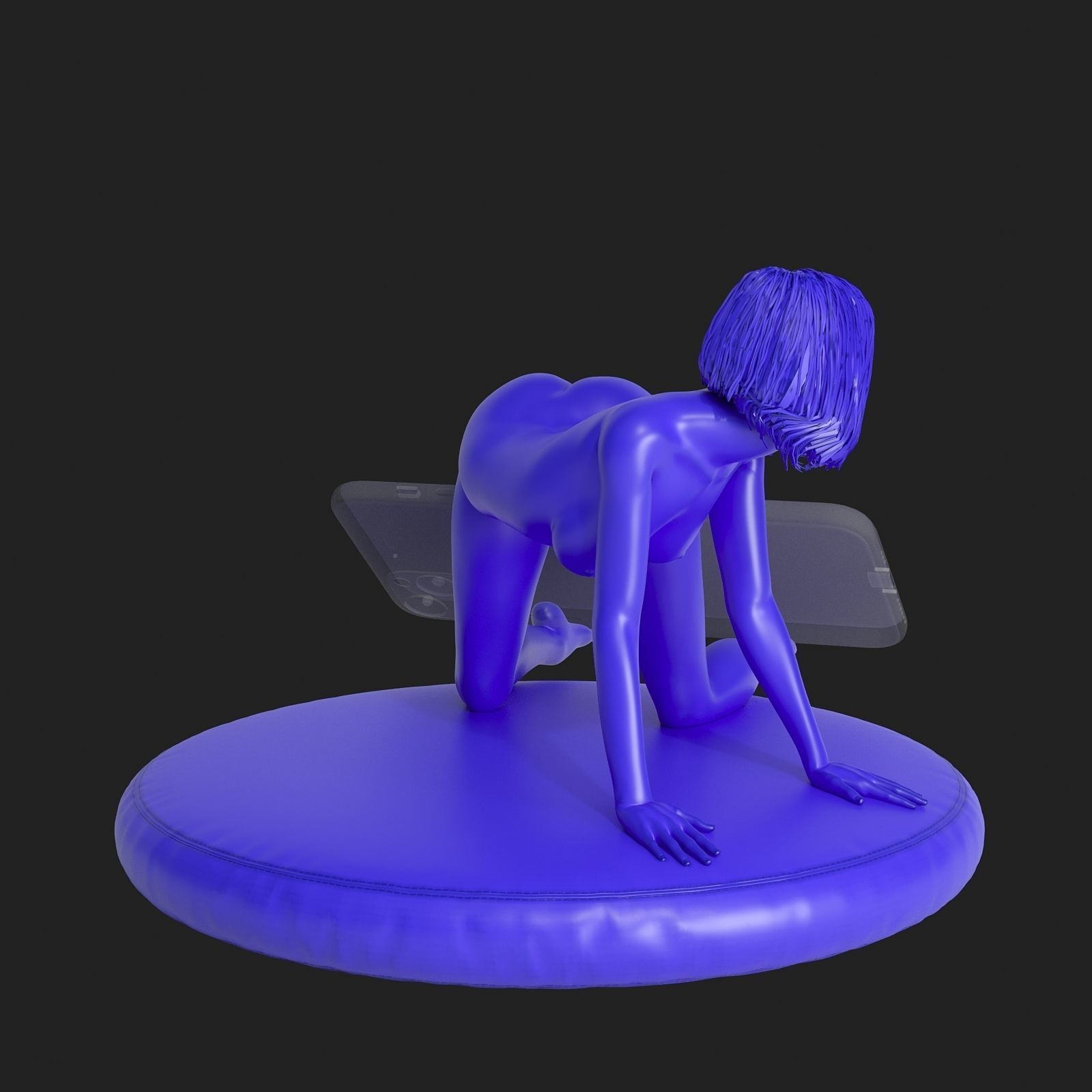Sexy phone holder 3 3D print model_3