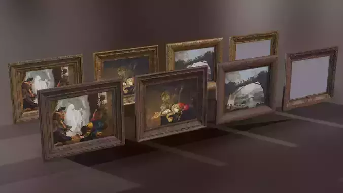 Paintings with frames