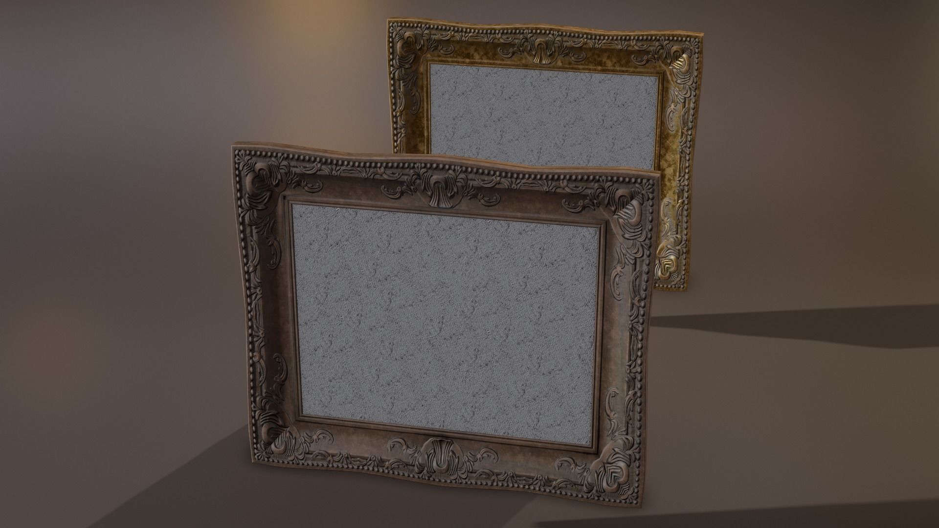 Paintings with frames Low-poly 3D model_4