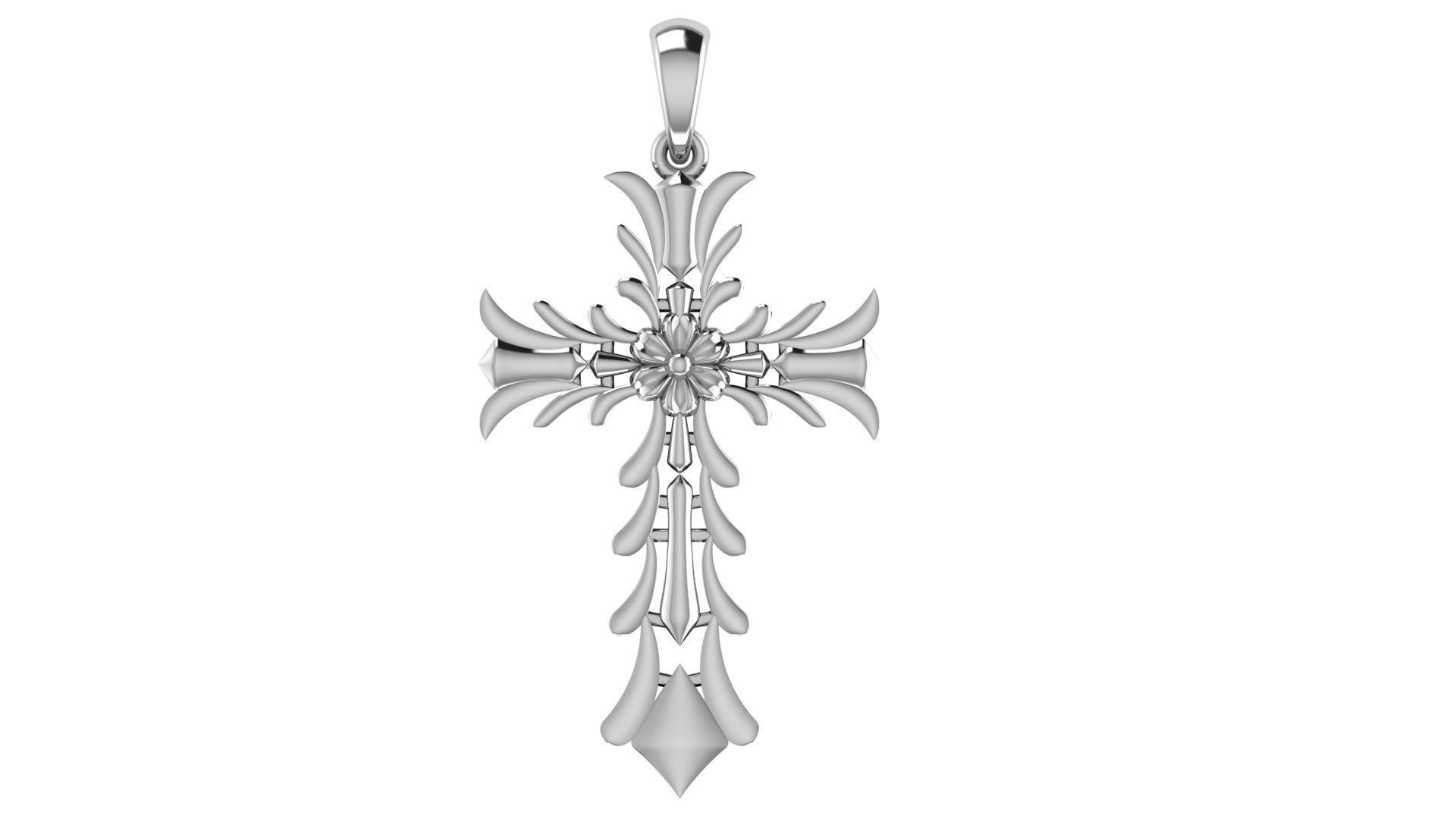CROSS PENDANT CR33 3D print model_5