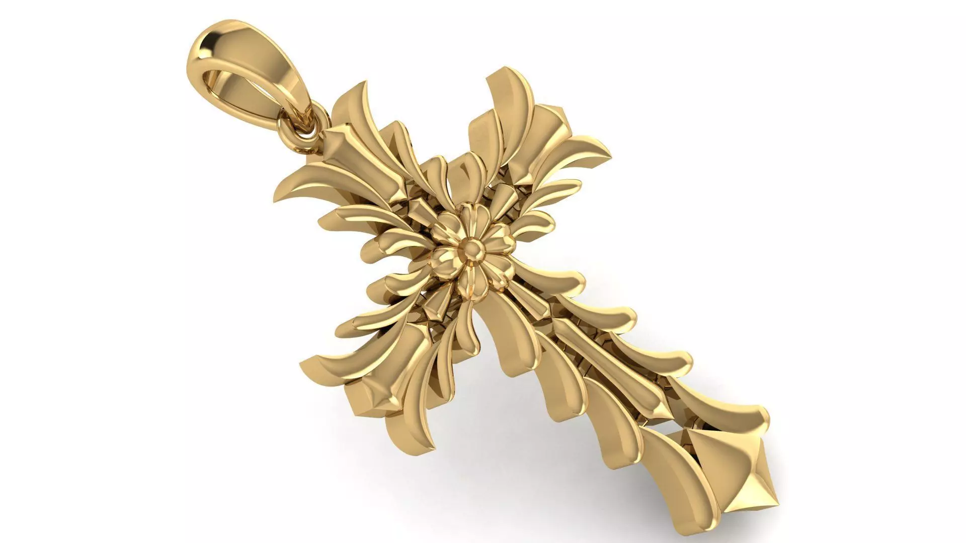 CROSS PENDANT CR33 3D print model_0