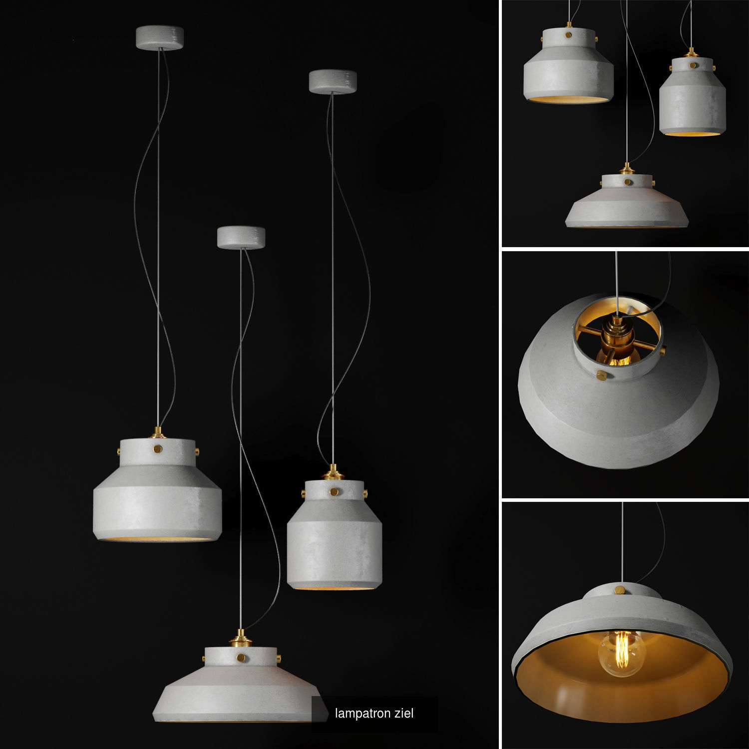 Lampatron  pendant lamps 3D Model Collection_6