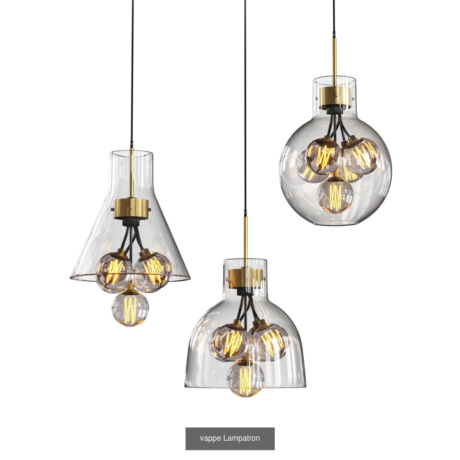 Lampatron  pendant lamps 3D Model Collection_12