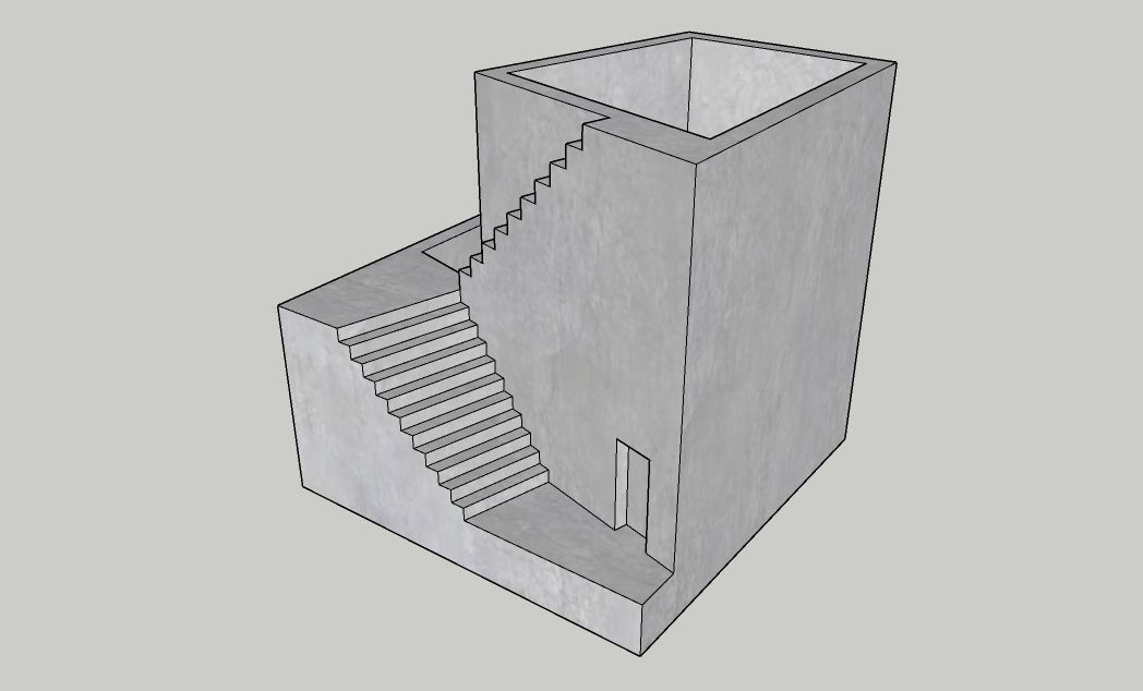 Mini Concrete Planter Box17 3D print model_1