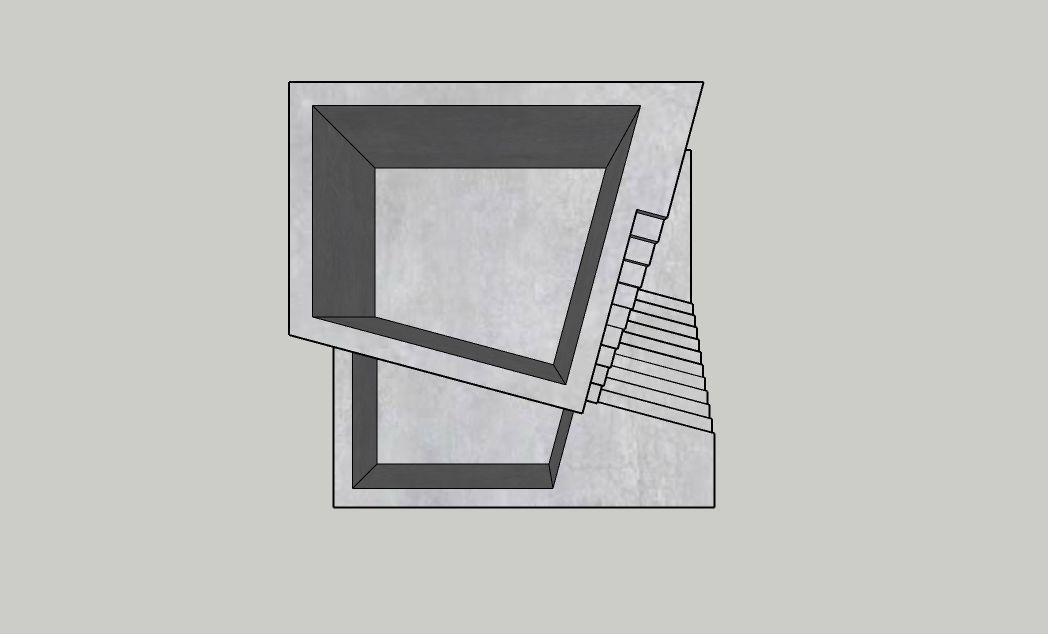 Mini Concrete Planter Box17 3D print model_3
