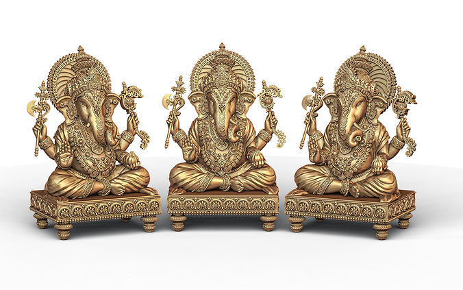 Ganesh Ji Lotus 3D  Model 12 3D print model