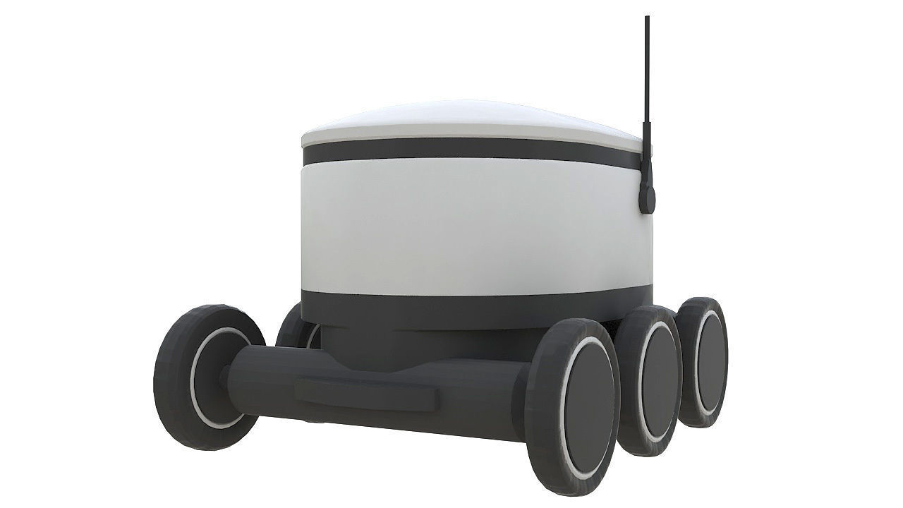 Delivery robot 3D model_4