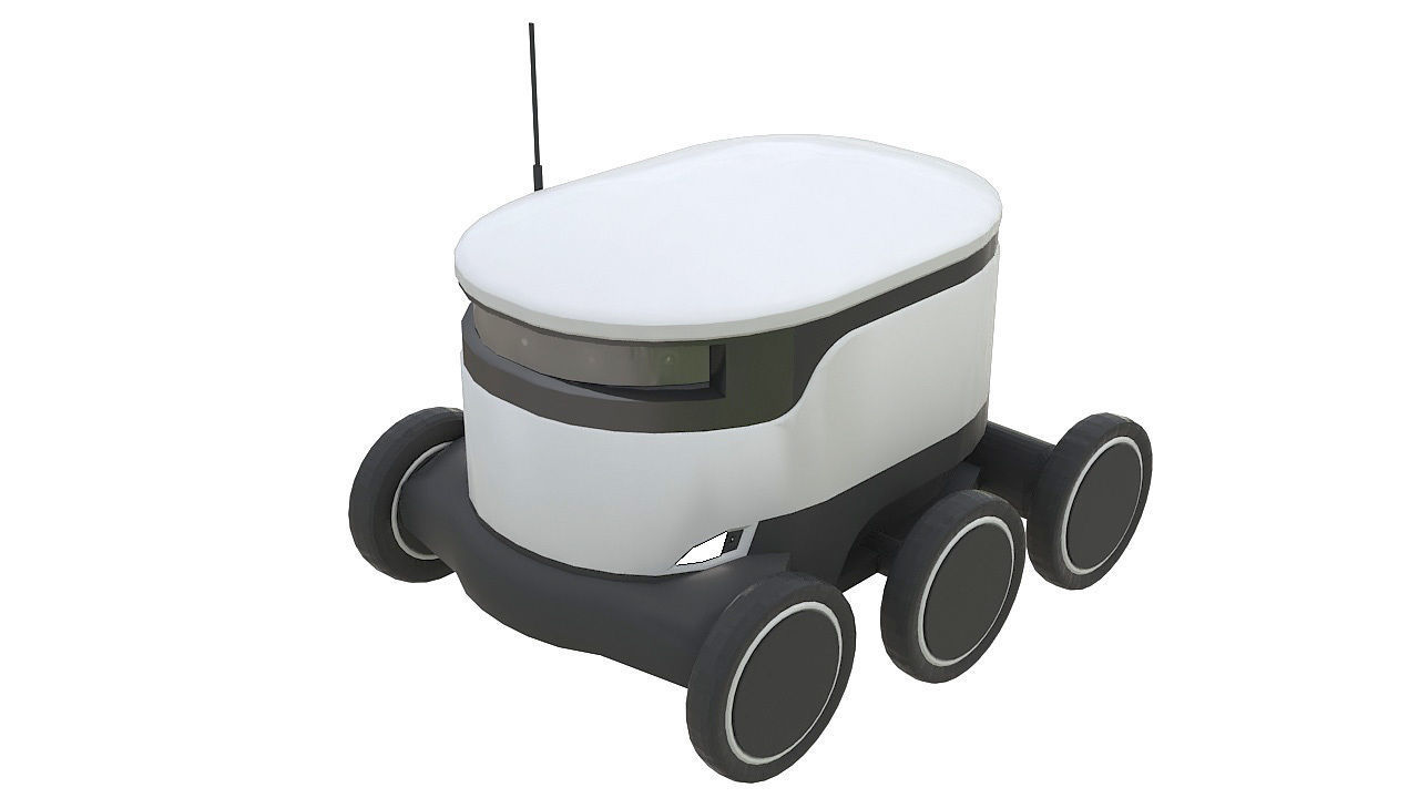 Delivery robot 3D model_6