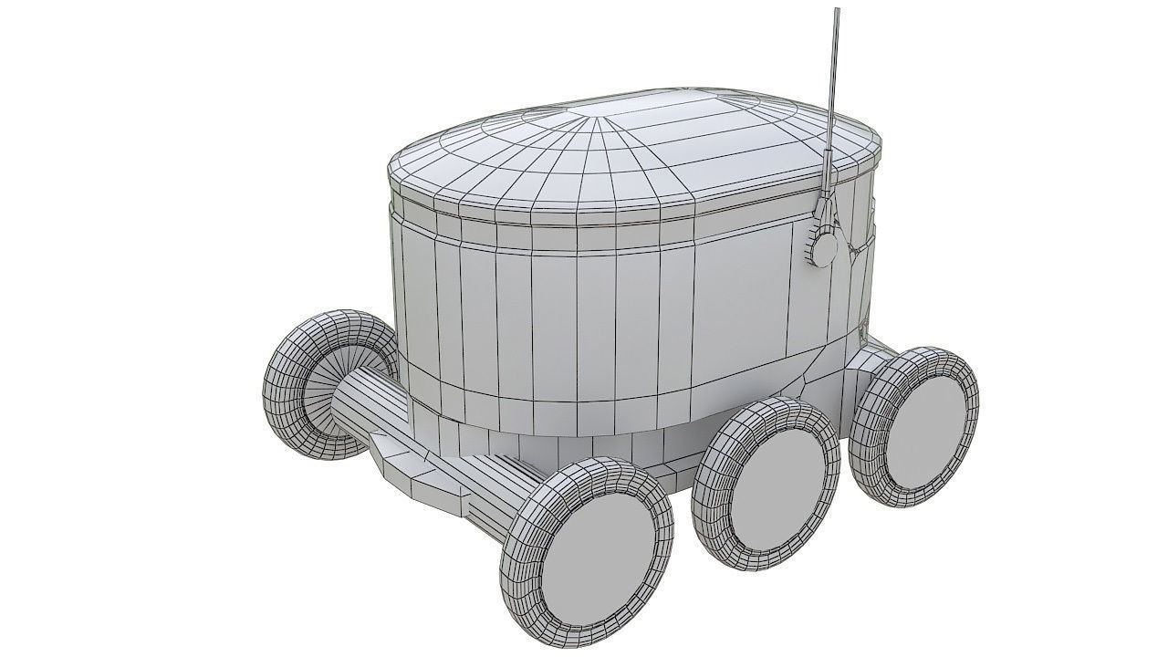 Delivery robot 3D model_7
