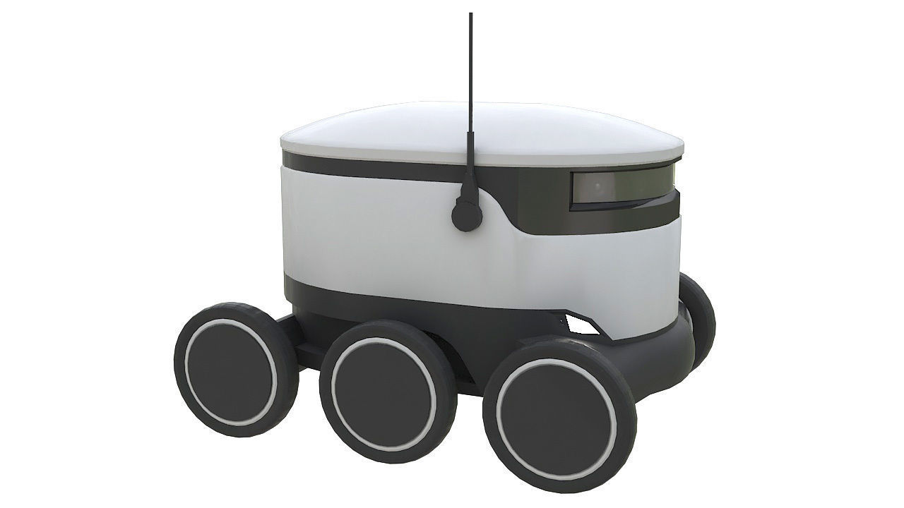 Delivery robot 3D model_1