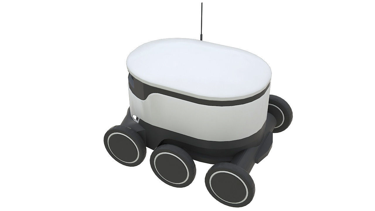 Delivery robot 3D model_5