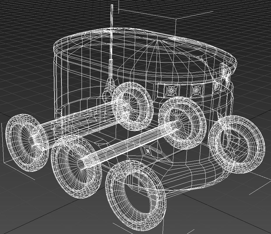 Delivery robot 3D model_12