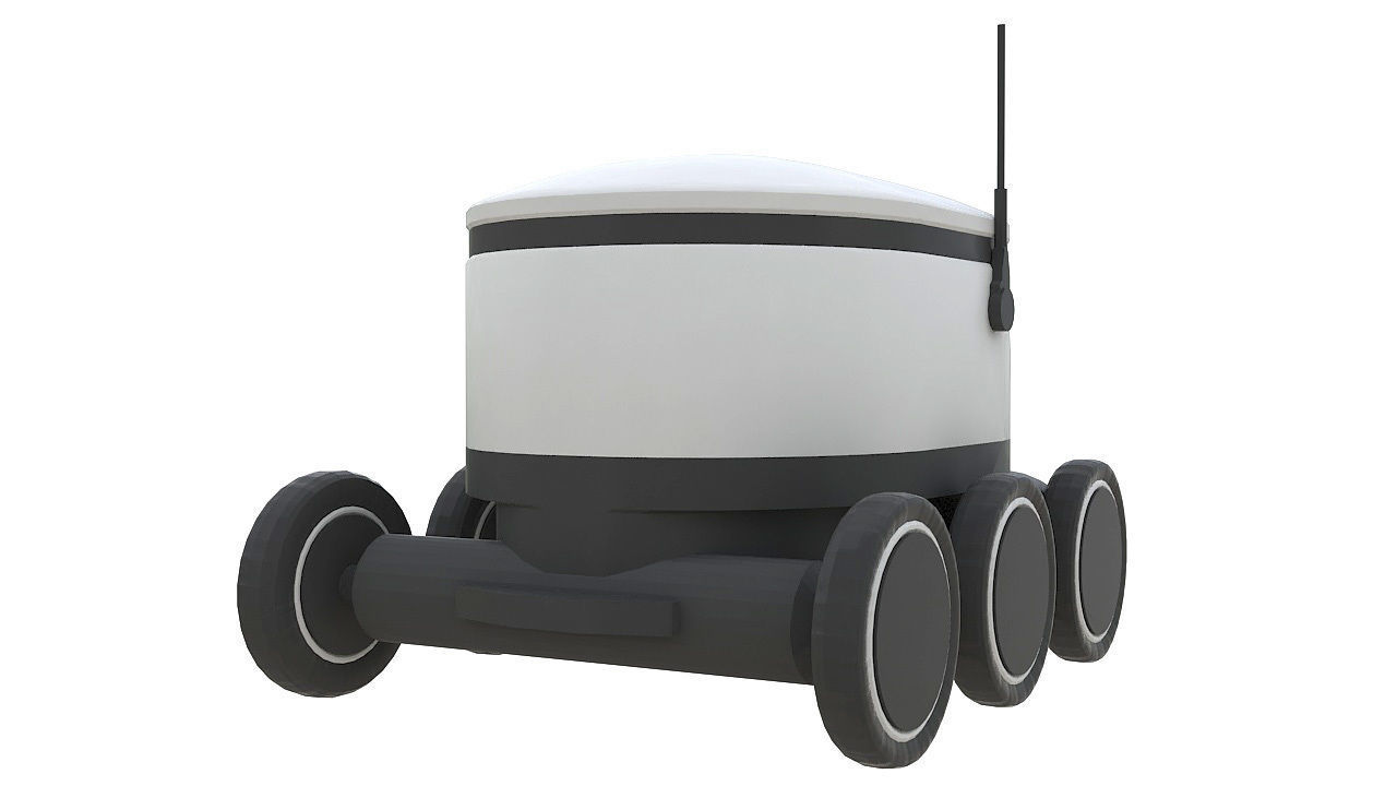 Delivery robot 3D model_3