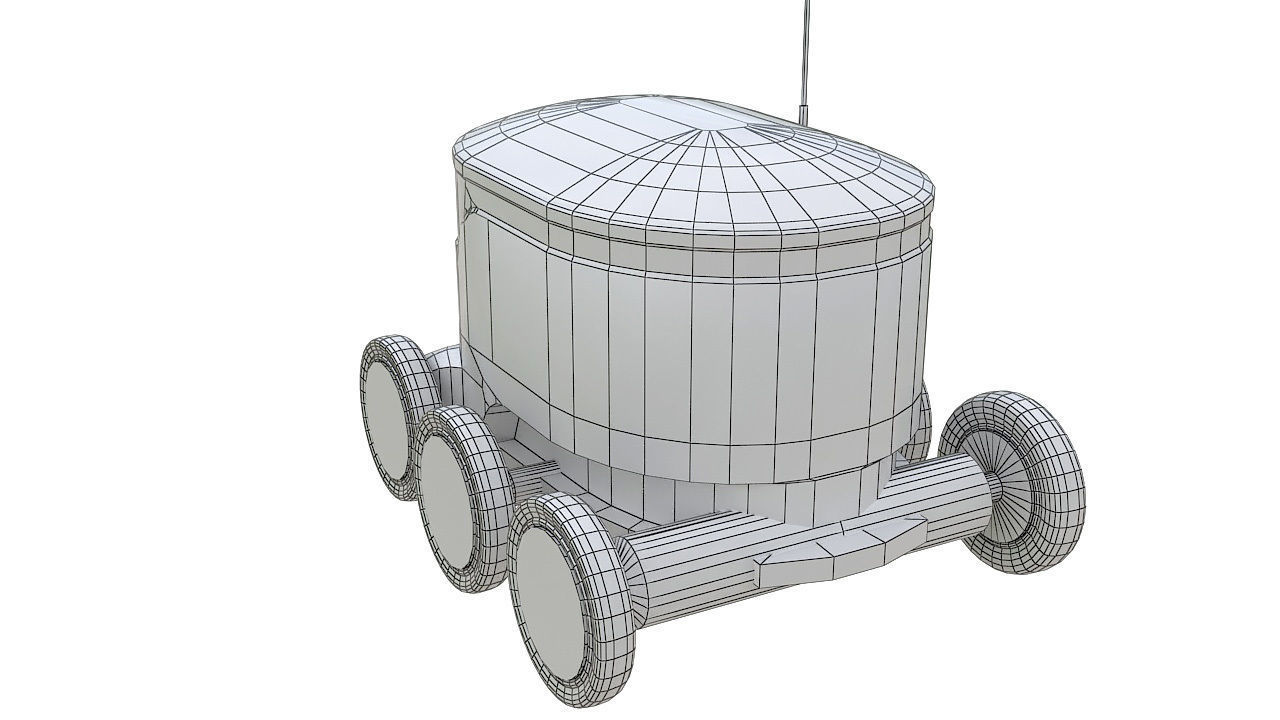 Delivery robot 3D model_8