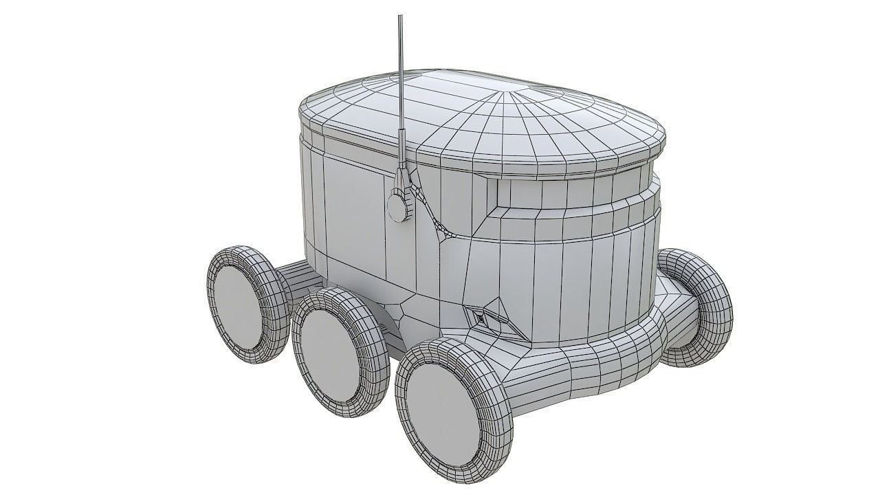 Delivery robot 3D model_11