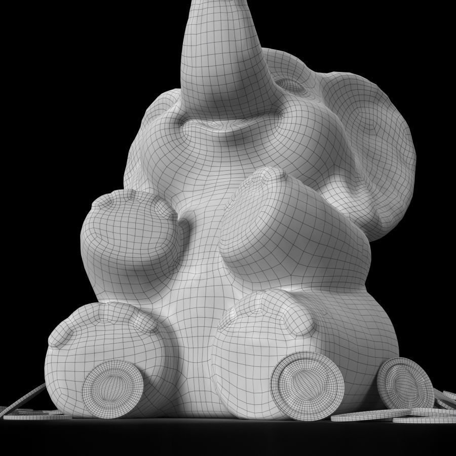 Cryptopghik Elephant Piggy Bank 3D model_7