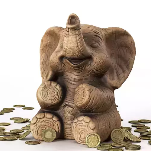 Cryptopghik Elephant Piggy Bank