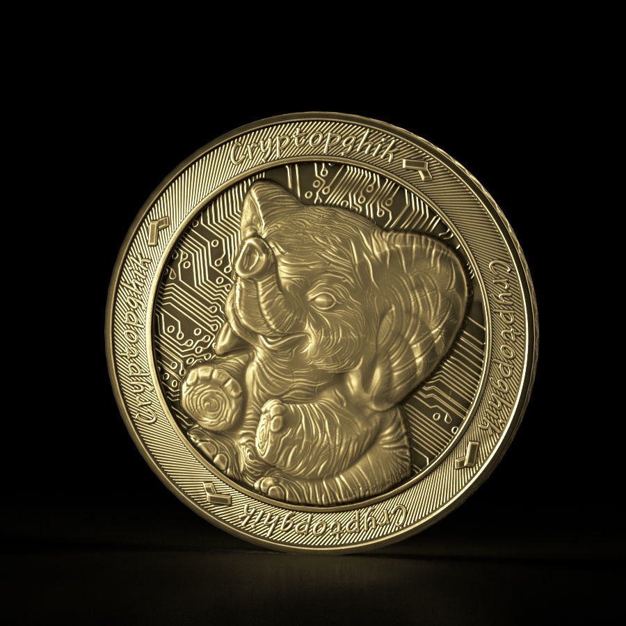 Cryptopghik Elephant Piggy Bank 3D model_3