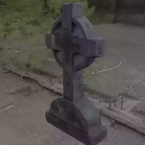 Ring Stone grave blend  Low-poly 3D model