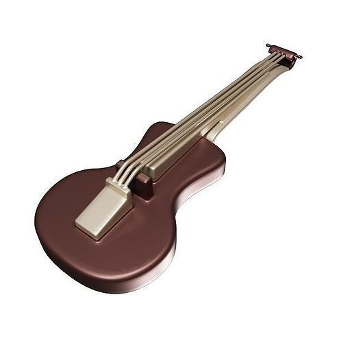 Fabulous Violin Toy Low-poly 3D model