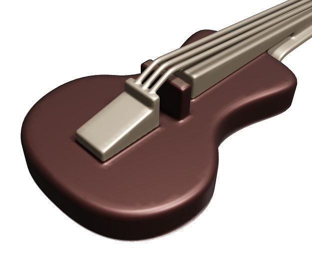 Fabulous Violin Toy Low-poly 3D model_2