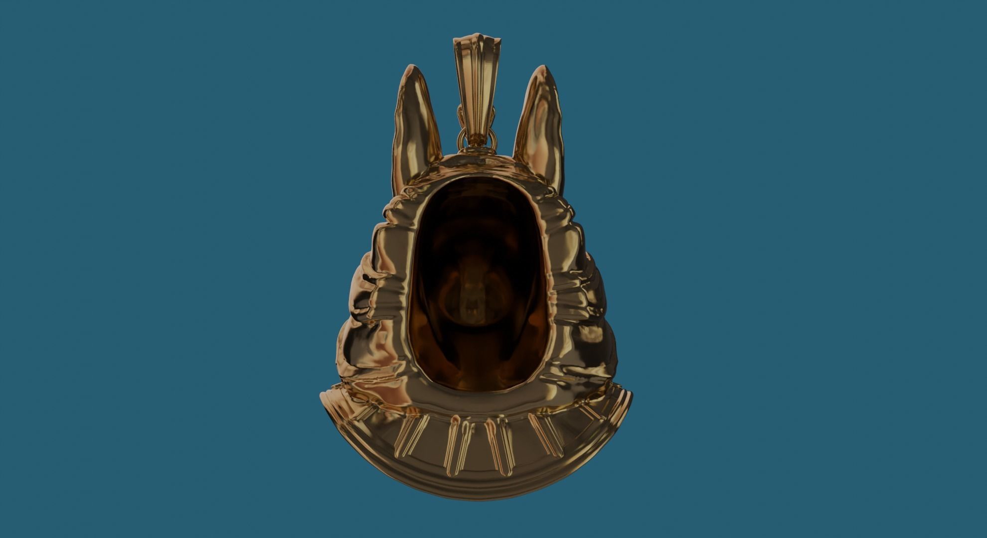 anubis  with fork and anubis pendant -3D printing 3D print model_7