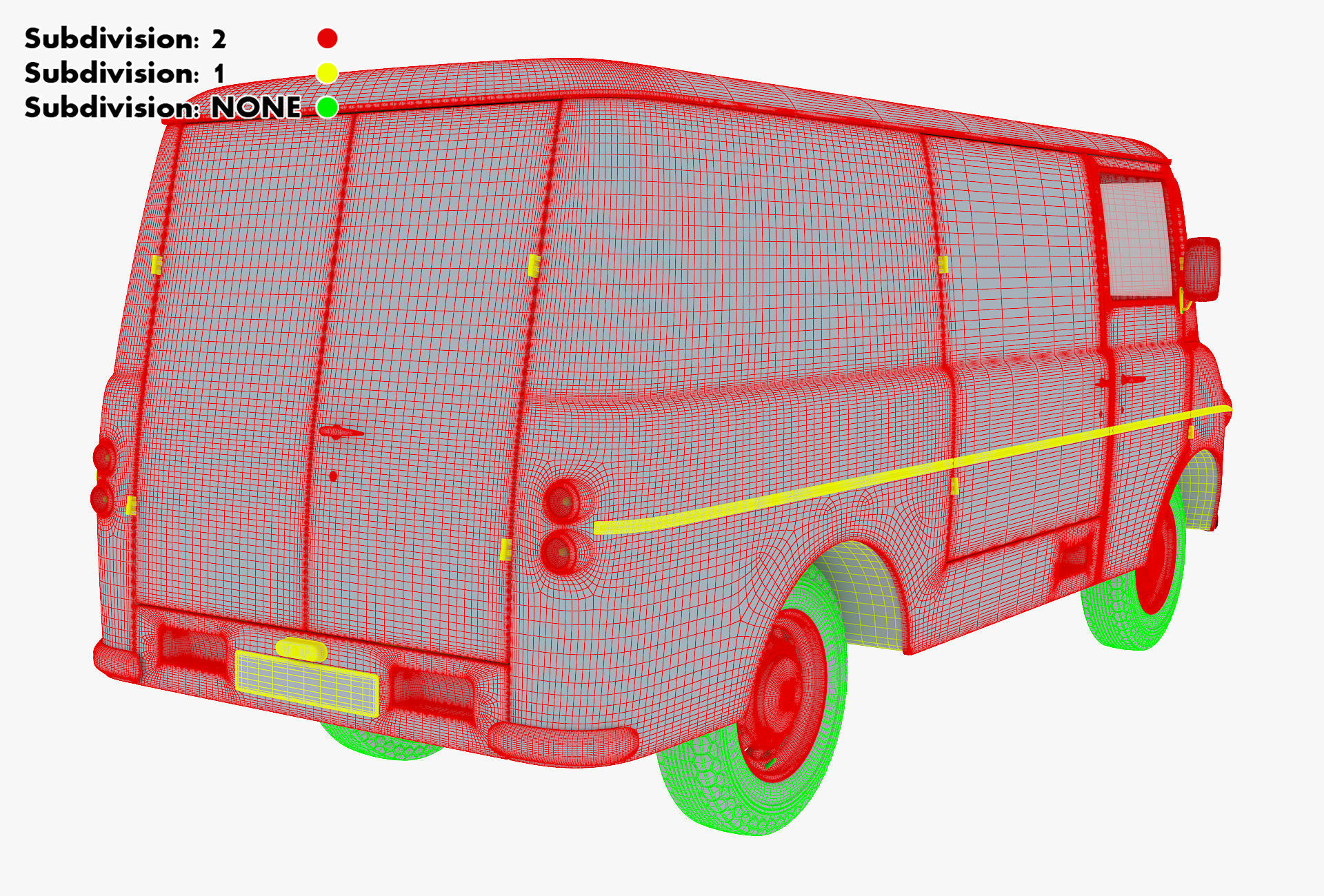 Generic Retro Cargo Van M 2 3D model_40