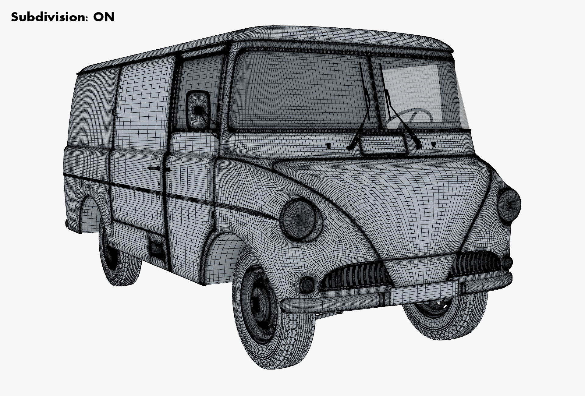 Generic Retro Cargo Van M 2 3D model_15