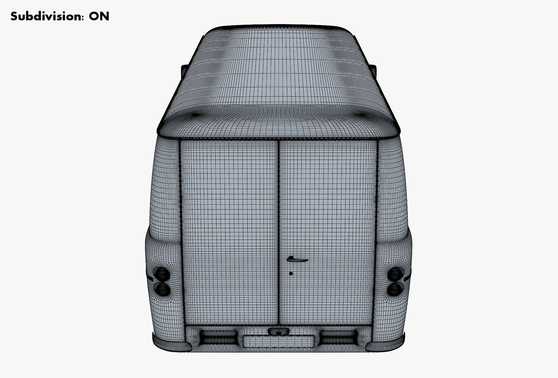 Generic Retro Cargo Van M 2 3D model_31