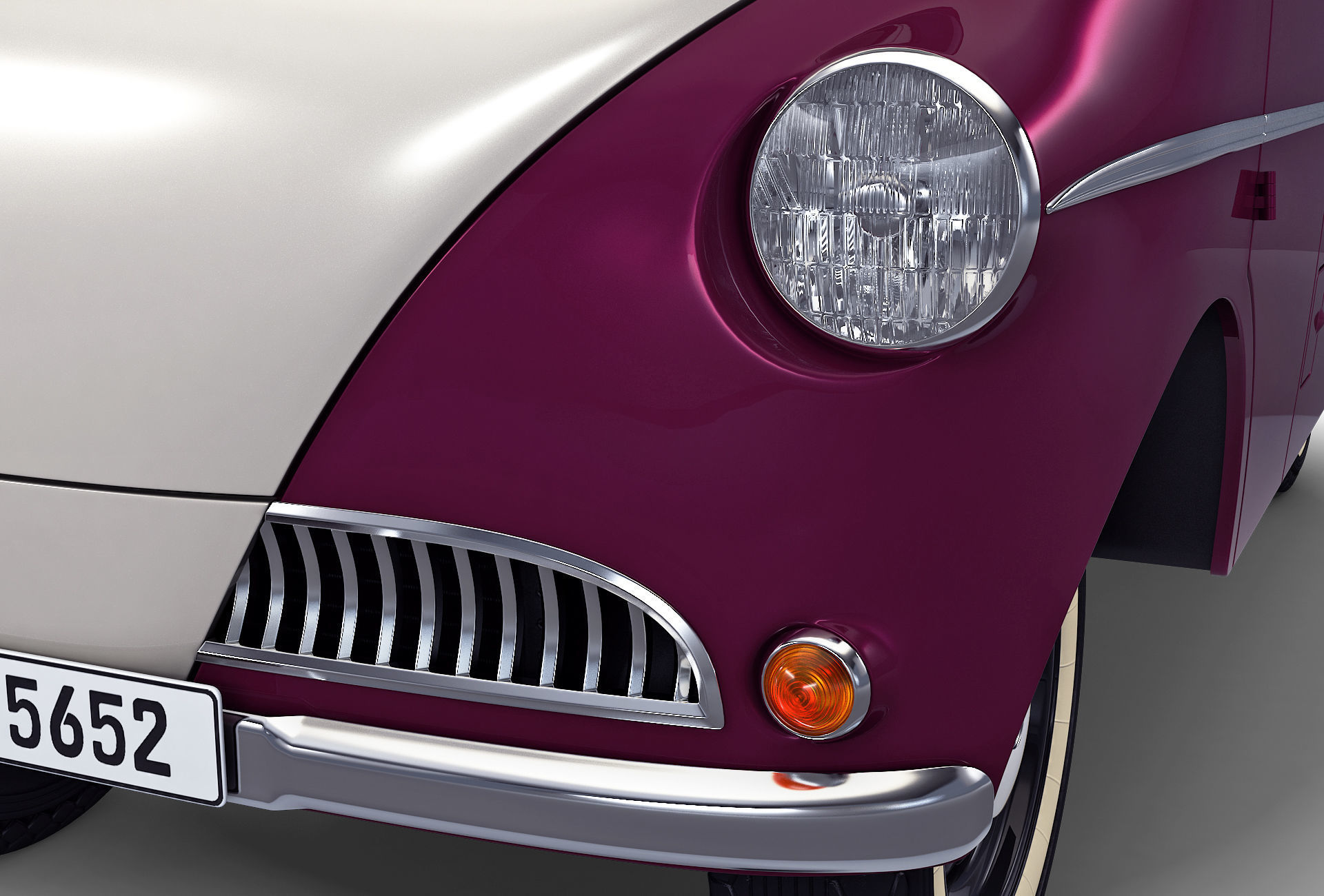 Generic Retro Cargo Van M 2 3D model_10