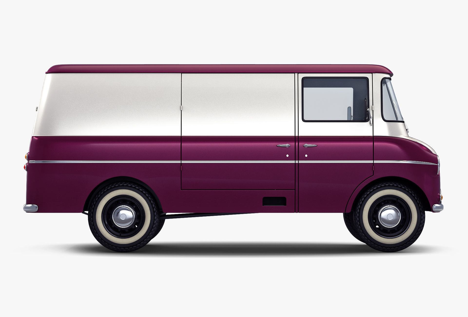 Generic Retro Cargo Van M 2 3D model_6