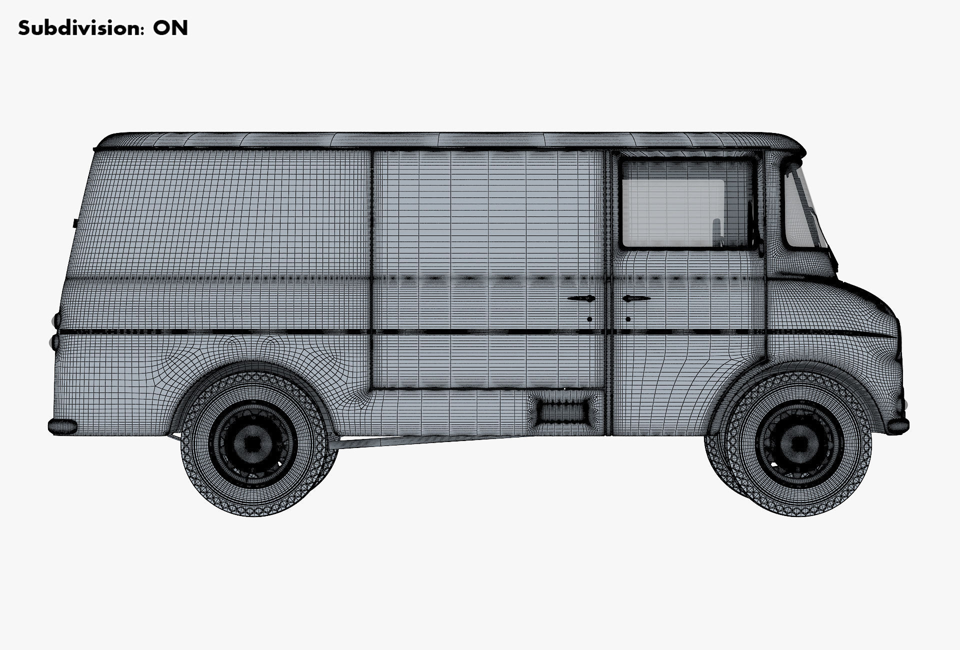 Generic Retro Cargo Van M 2 3D model_25
