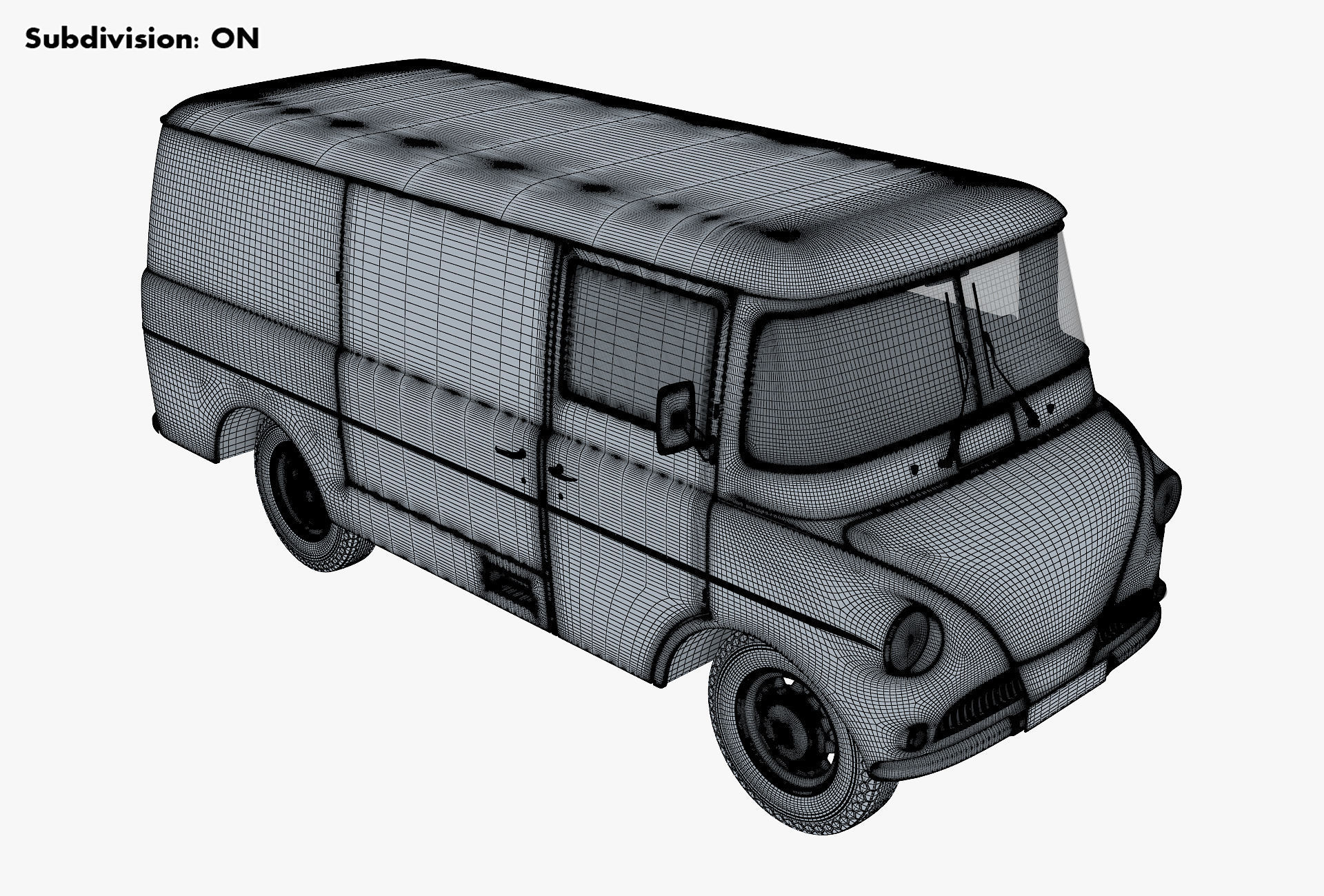 Generic Retro Cargo Van M 2 3D model_21