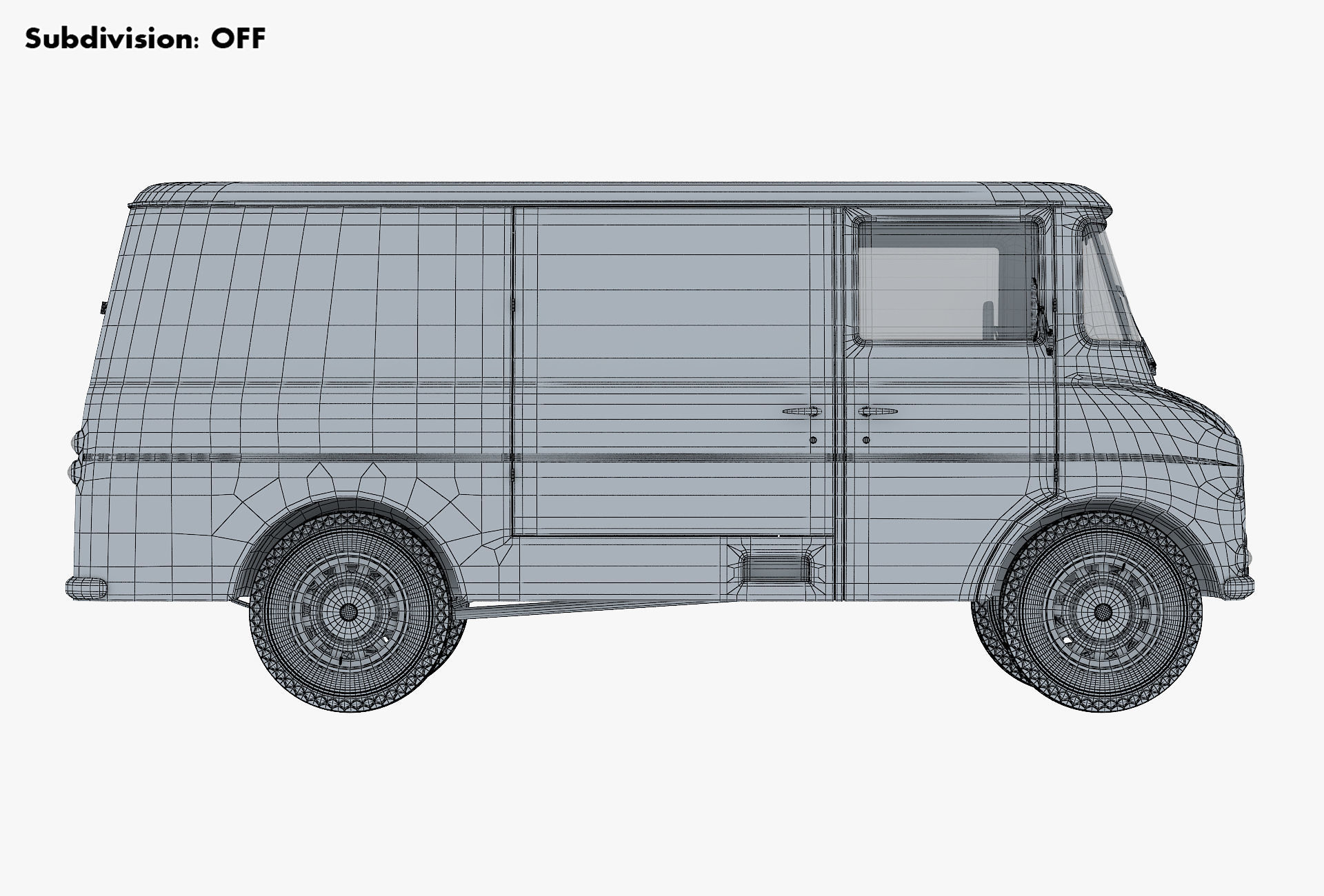 Generic Retro Cargo Van M 2 3D model_26