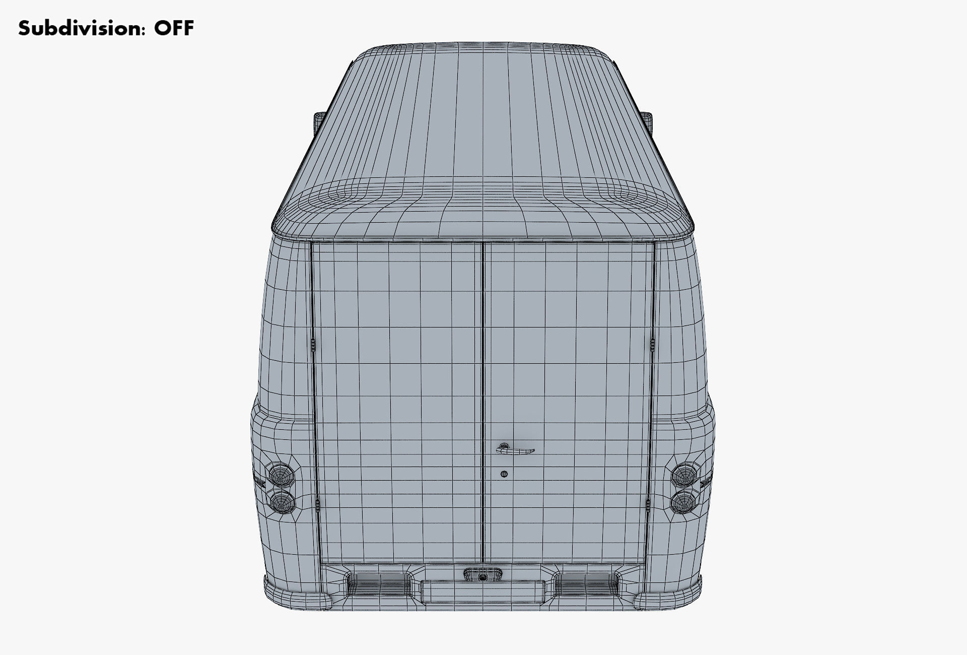 Generic Retro Cargo Van M 2 3D model_32