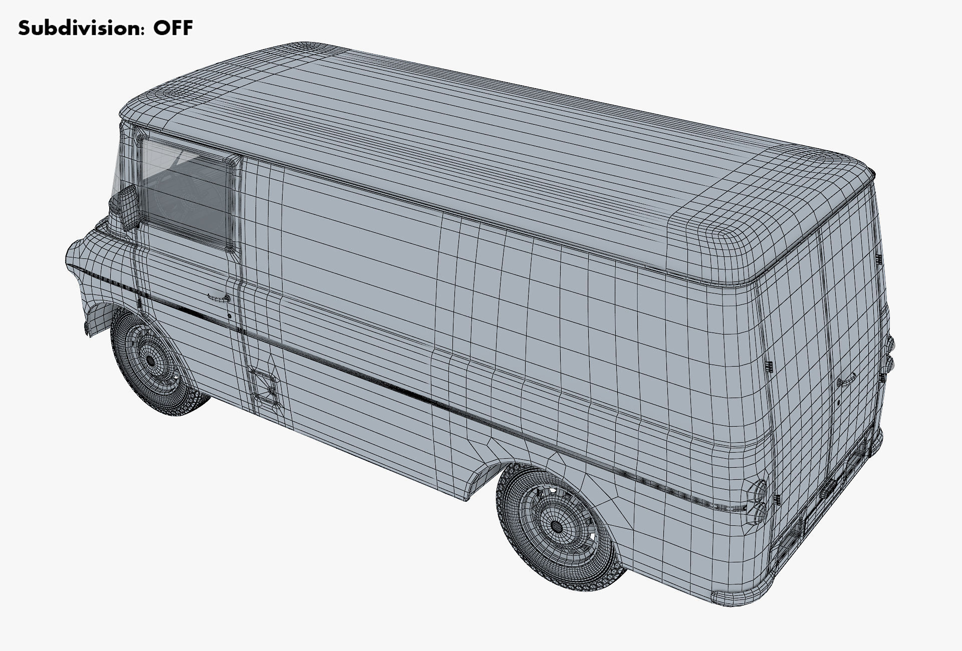 Generic Retro Cargo Van M 2 3D model_20