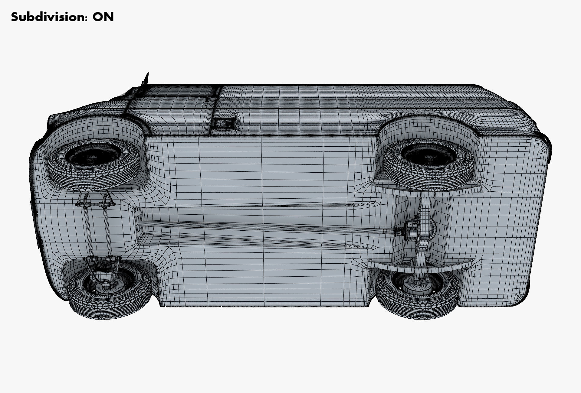 Generic Retro Cargo Van M 2 3D model_37