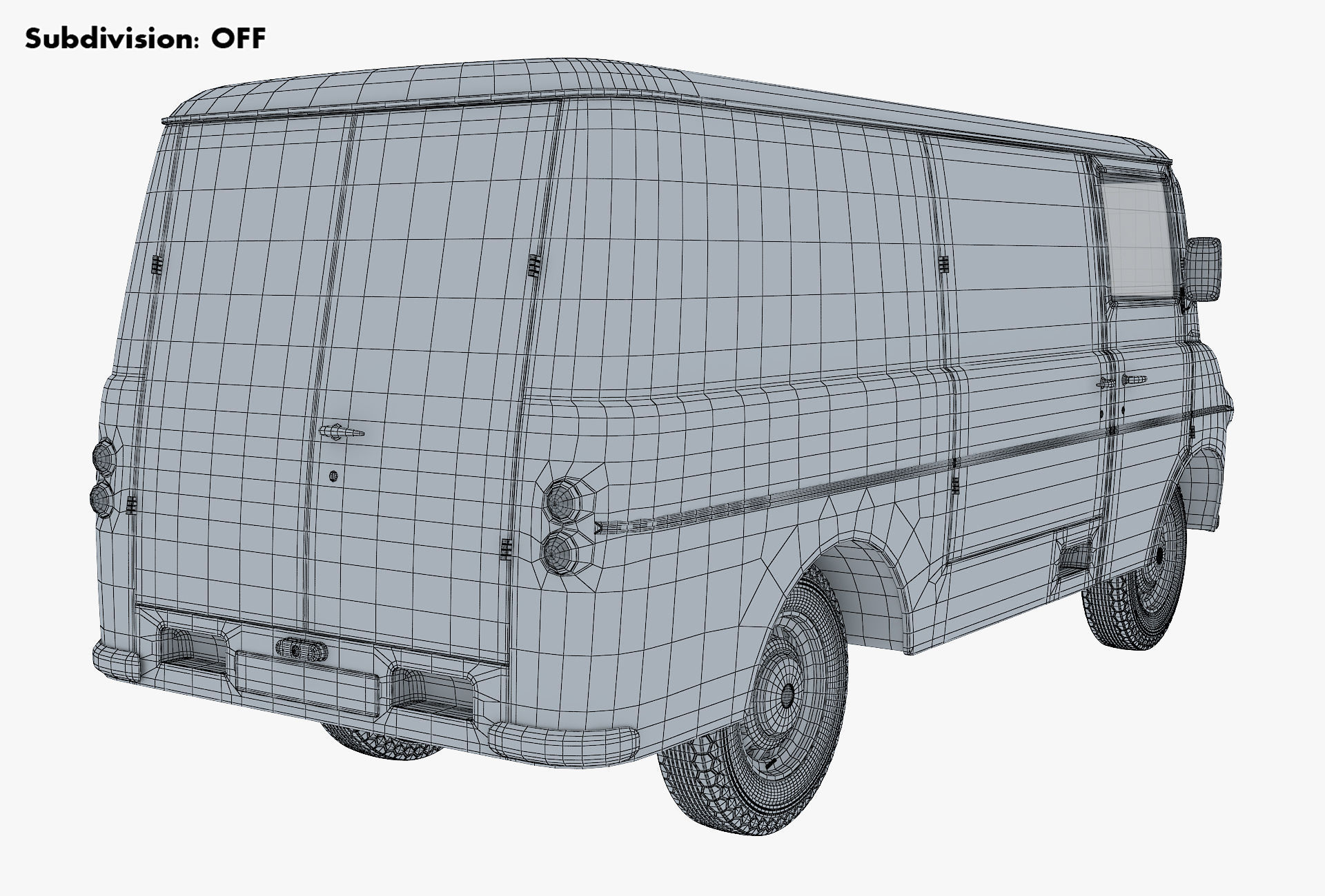 Generic Retro Cargo Van M 2 3D model_18