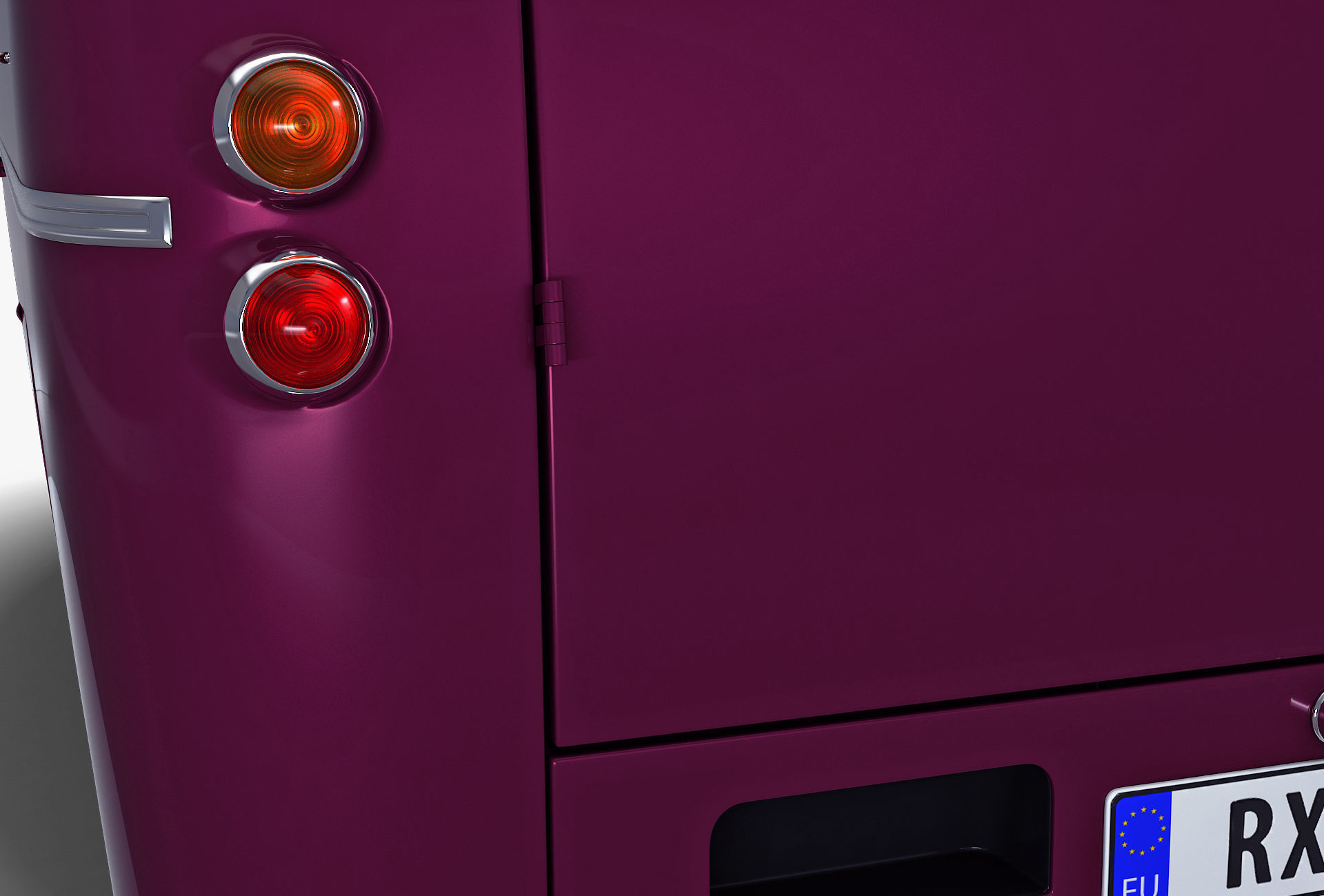 Generic Retro Cargo Van M 2 3D model_11