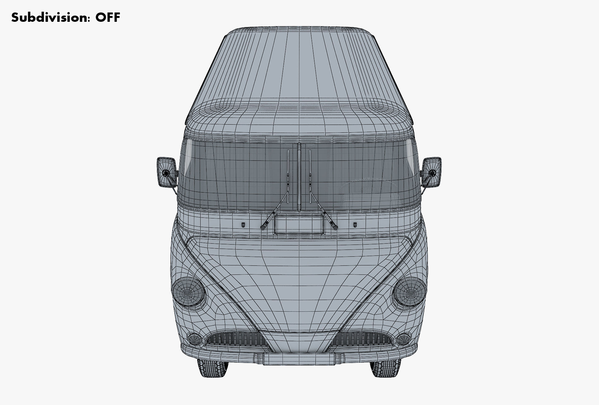 Generic Retro Cargo Van M 2 3D model_30