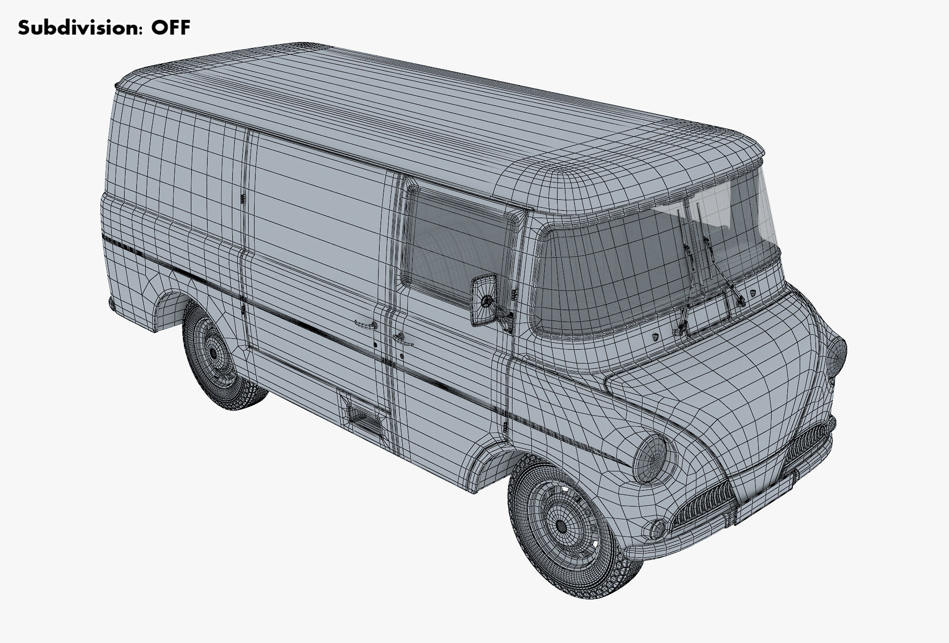 Generic Retro Cargo Van M 2 3D model_22