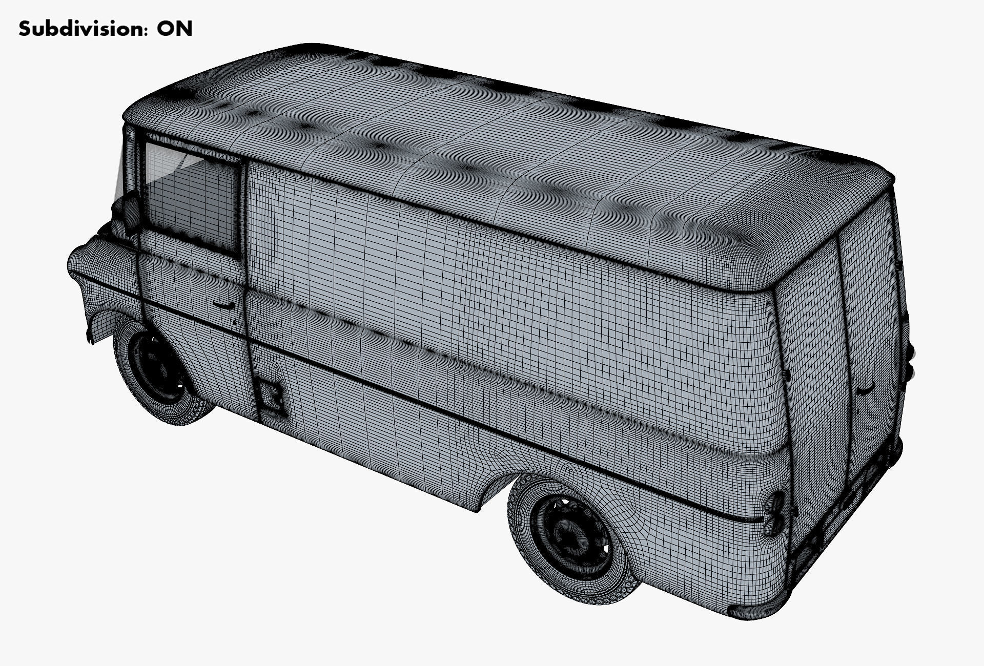 Generic Retro Cargo Van M 2 3D model_19