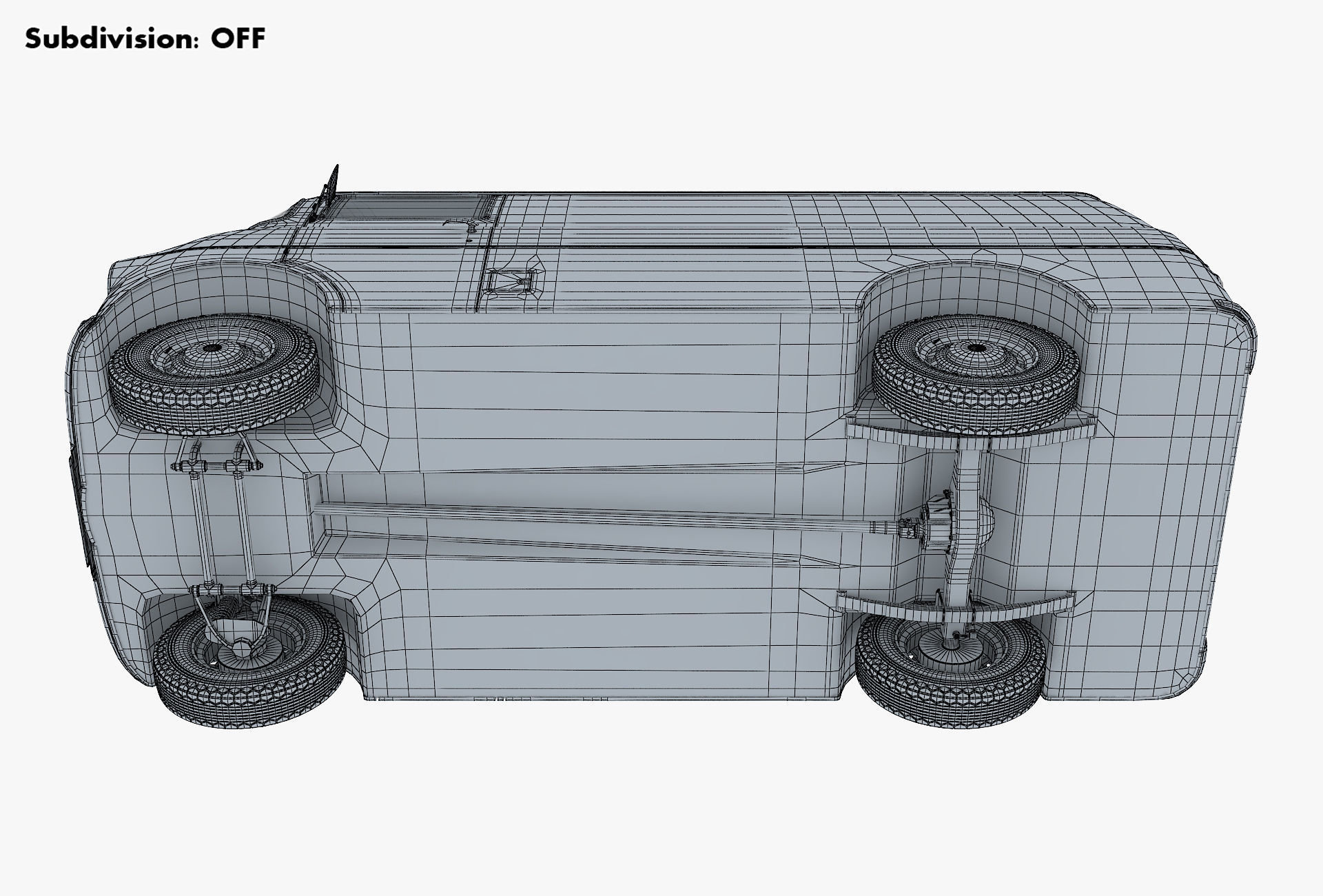 Generic Retro Cargo Van M 2 3D model_38