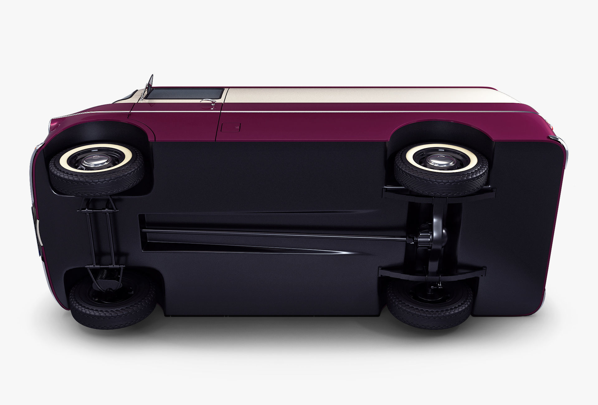 Generic Retro Cargo Van M 2 3D model_12