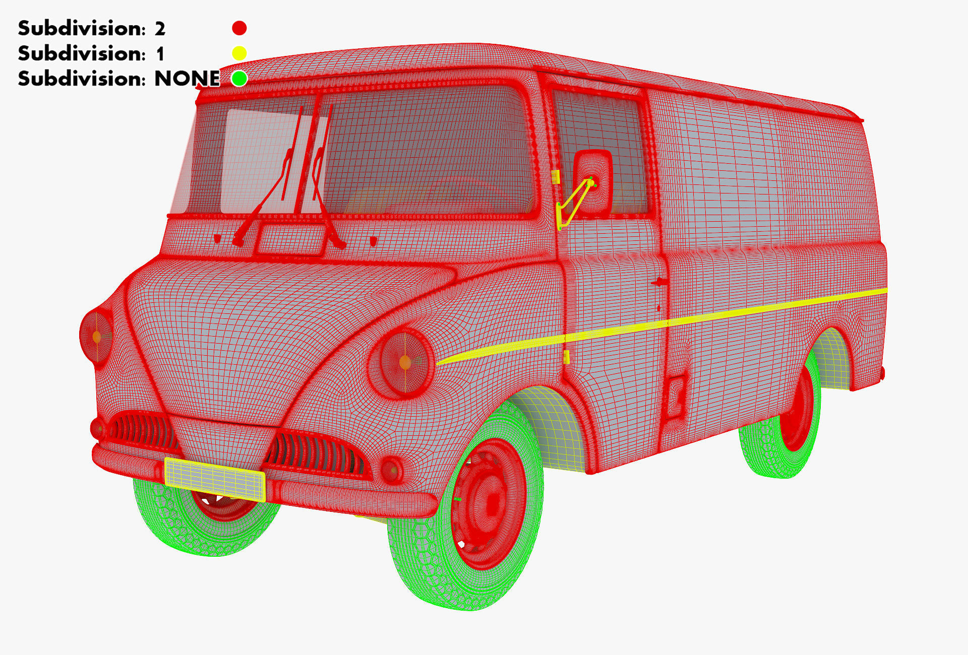 Generic Retro Cargo Van M 2 3D model_39