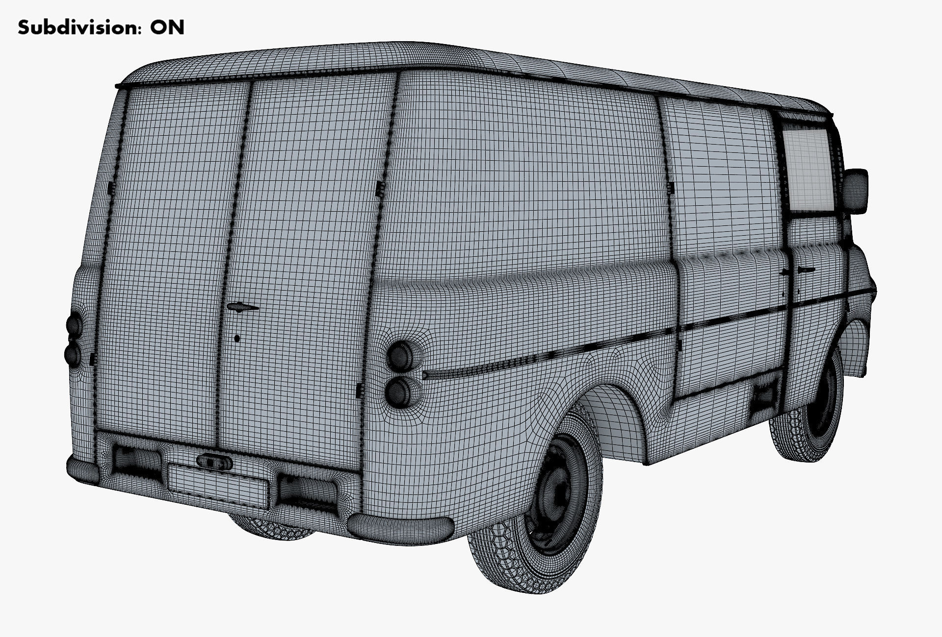 Generic Retro Cargo Van M 2 3D model_17