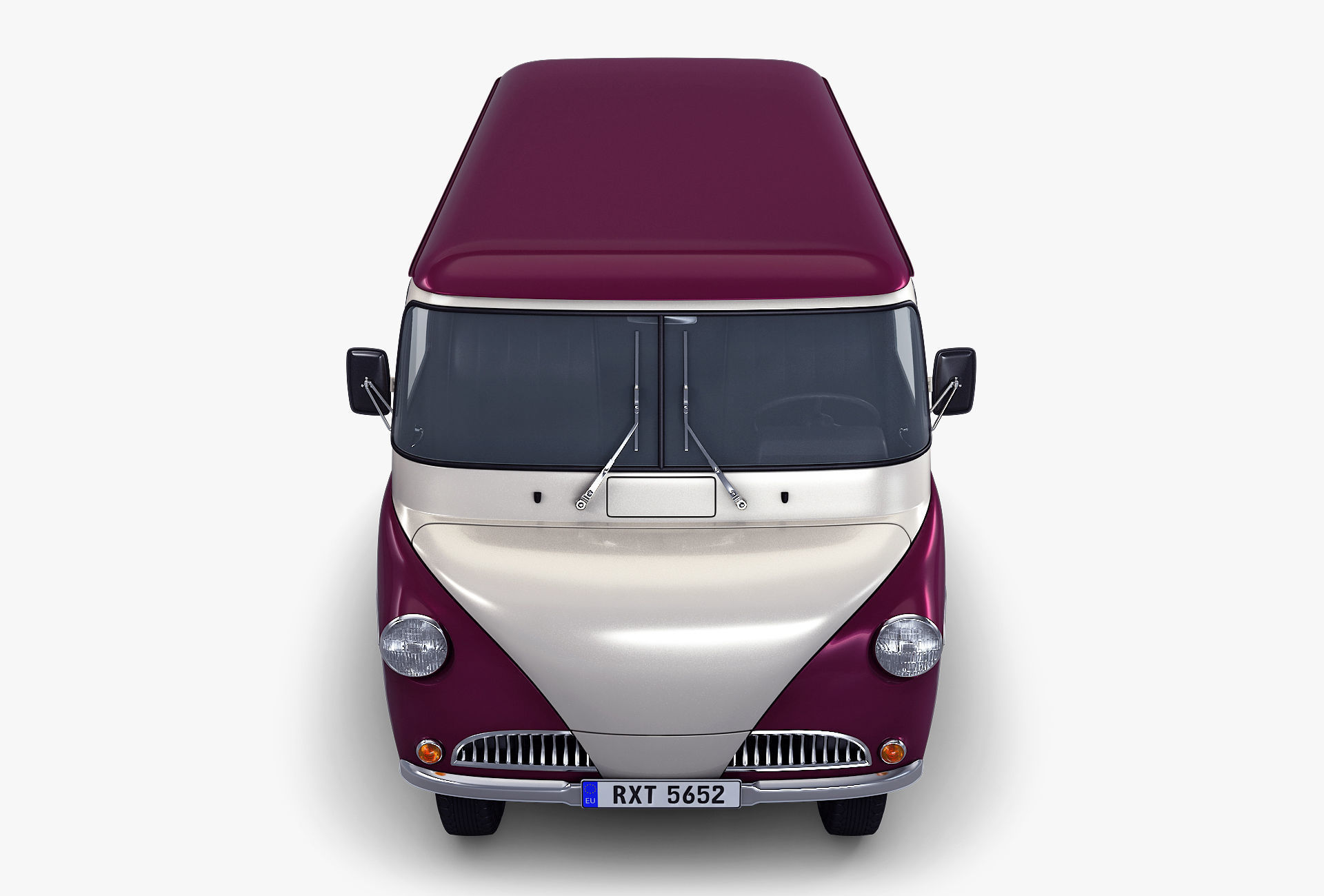 Generic Retro Cargo Van M 2 3D model_8