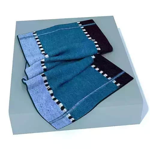 Blue Slightly Spread Towel